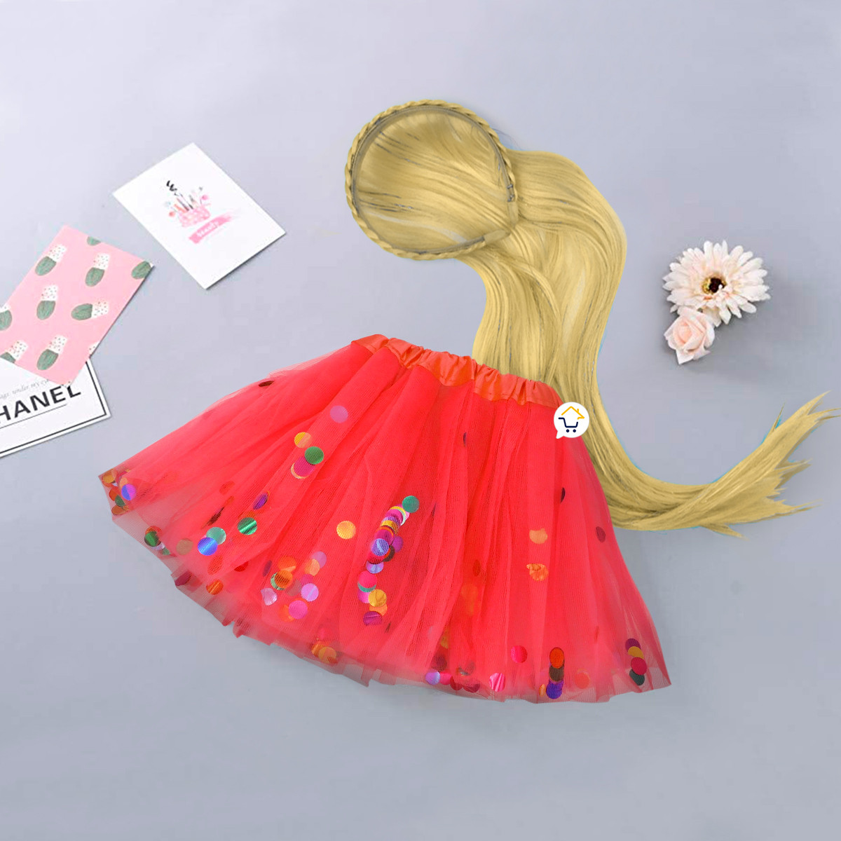 Vista 7 de Diadema Extensión Tutu Halloween 362202